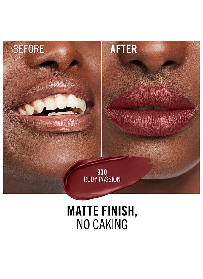 RIMMEL LONDON Lasting Mega Matte Liquid Lipstick  930  Ruby Passion  - Image 5