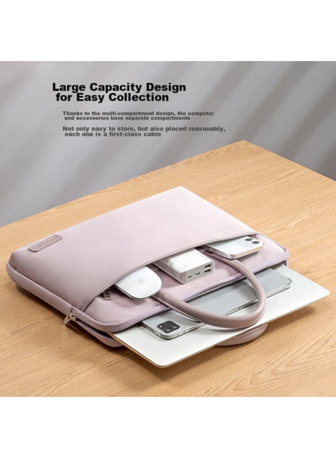 Womt Womo حقيبة كمبيوتر محمول للنساء، حقيبة يدوية، 15.6/16.1 بوصة، مناسبة لـ Apple، Lenovo Xiaoxin، Thinkpad، Huawei، Xiaomi، Asus، Dell أجهزة الكمبيوتر المحمولة الرقيقة والخفيفة - Image 5