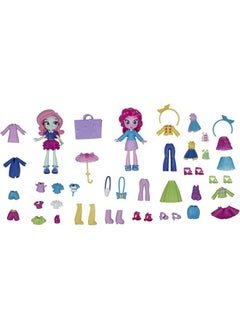 My Little Pony Equestria Girls Fashion Squad Pinkie Pie & Mint Mini Doll Set - 2 toy dolls and over 40 fashion accessories