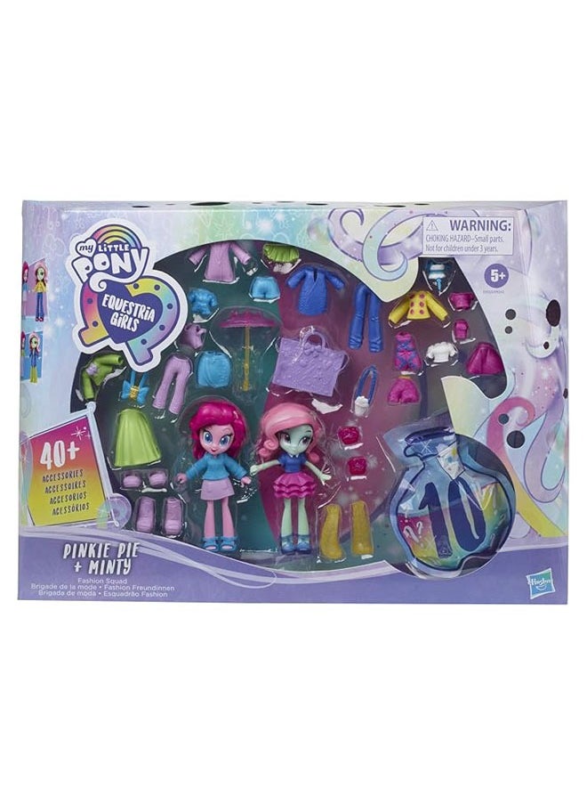 General - My Little Pony Equestria Girls Fashion Squad Pinkie Pie & Mint Mini Doll Set - 2 toy dolls and over 40 fashion accessories - Image 1