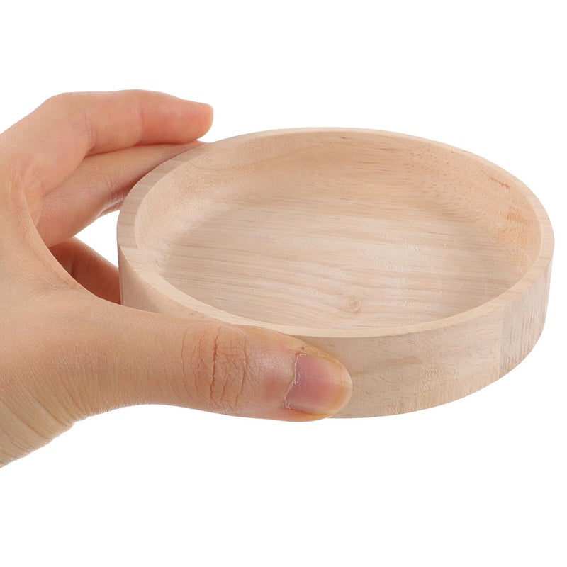 Kichvoe Large Oak Wood Hamster Food Bowl With Stand Washable Small Animal Feeder - Image 5
