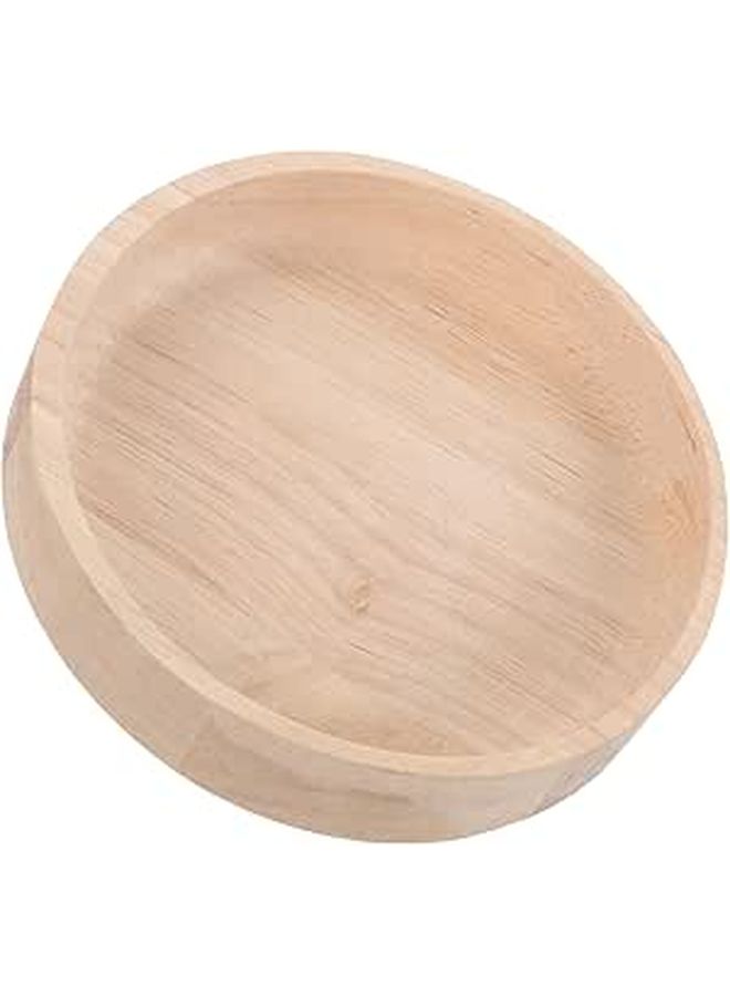 Kichvoe Large Oak Wood Hamster Food Bowl With Stand Washable Small Animal Feeder - Image 1