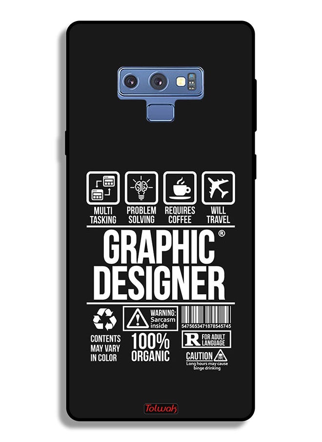 Tolwak - Samsung Galaxy Note 9 Protective Case Cover Graphic Designer Sticker - Image 1