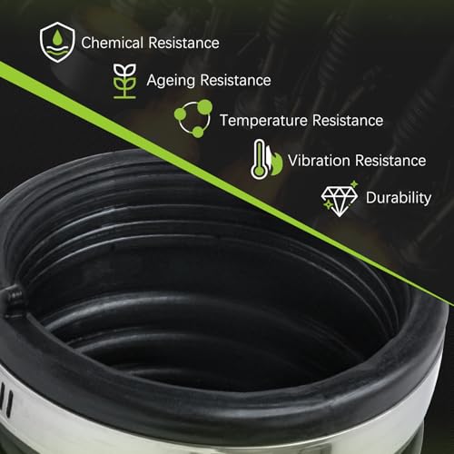 VINMS 17228-RAA-A00 Engine Air Intake Hose Tube With Clamps for Honda 2003 2004 2005 2006 2007 Accord 2.4L 17228RAAA00 696-739 696739 - Image 5