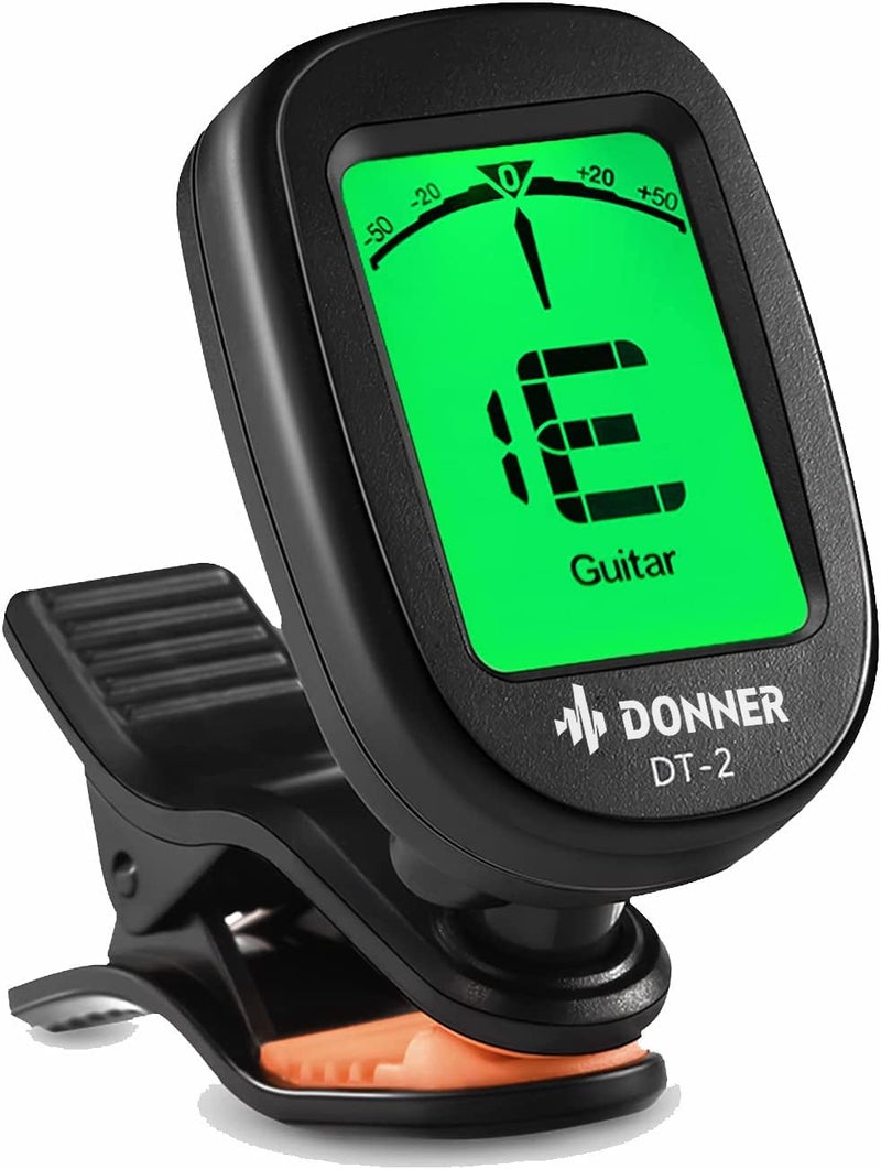 Donner Guitar Tuner Clip on-Accurate Chromatic,Acoustic Guitar Bass Violin Ukulele Tuner DT-2 - Image 1