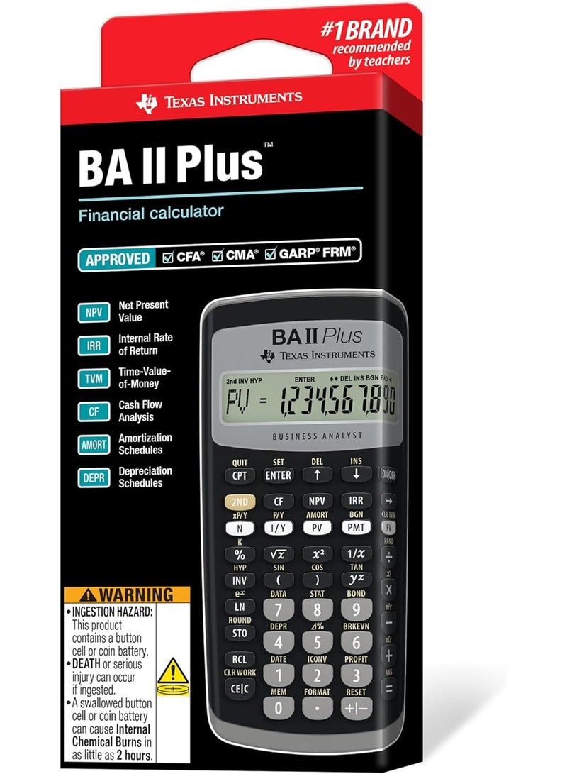 TEXAS INSTRUMENTS BA II Plus Financial Calculator - Image 2