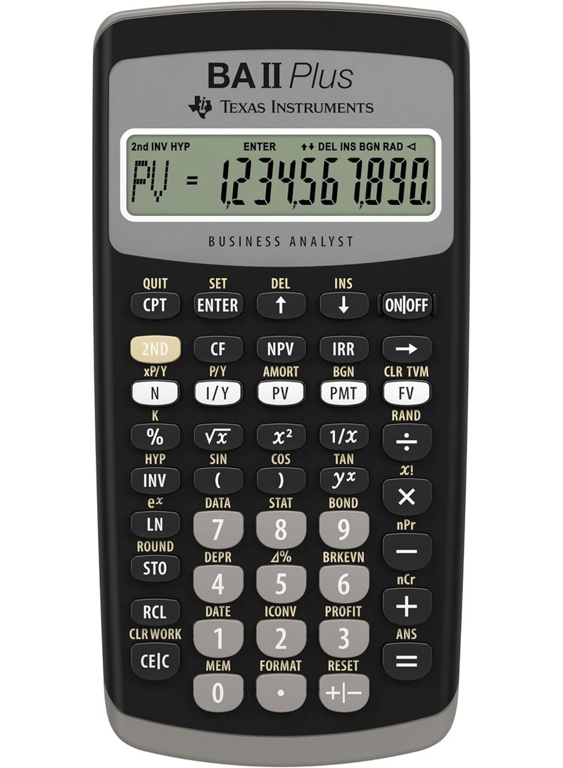 TEXAS INSTRUMENTS BA II Plus Financial Calculator - Image 1