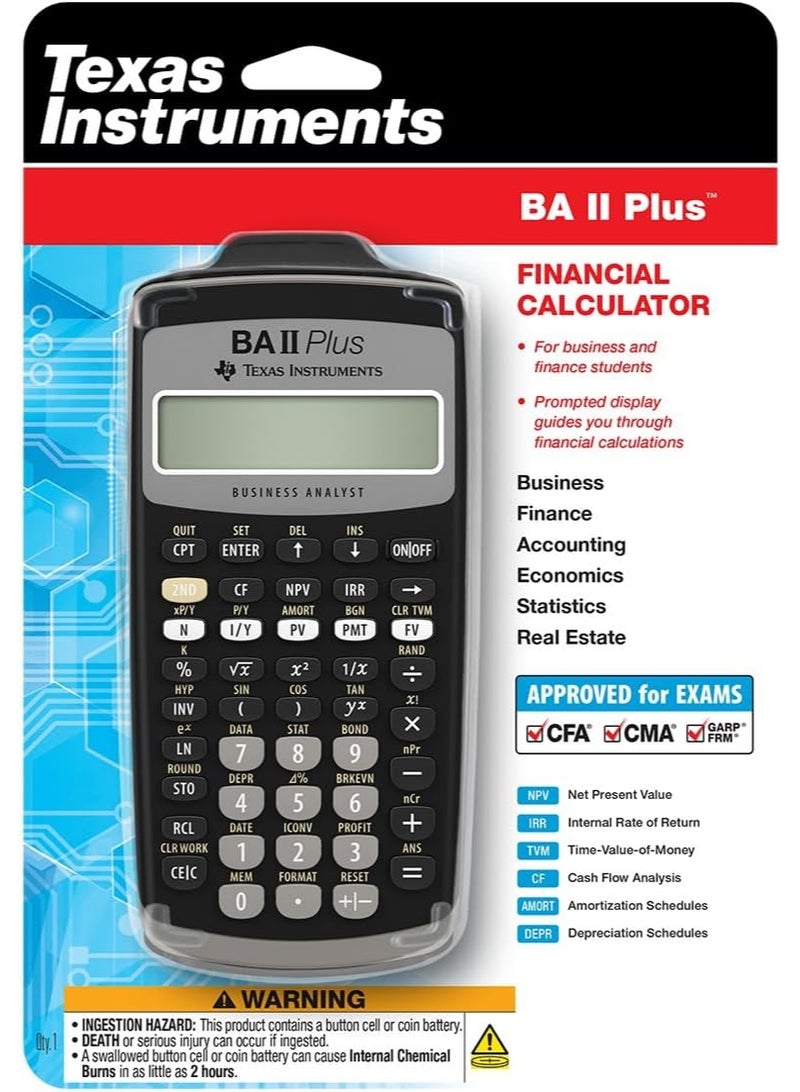 TEXAS INSTRUMENTS BA II Plus Financial Calculator - Image 3