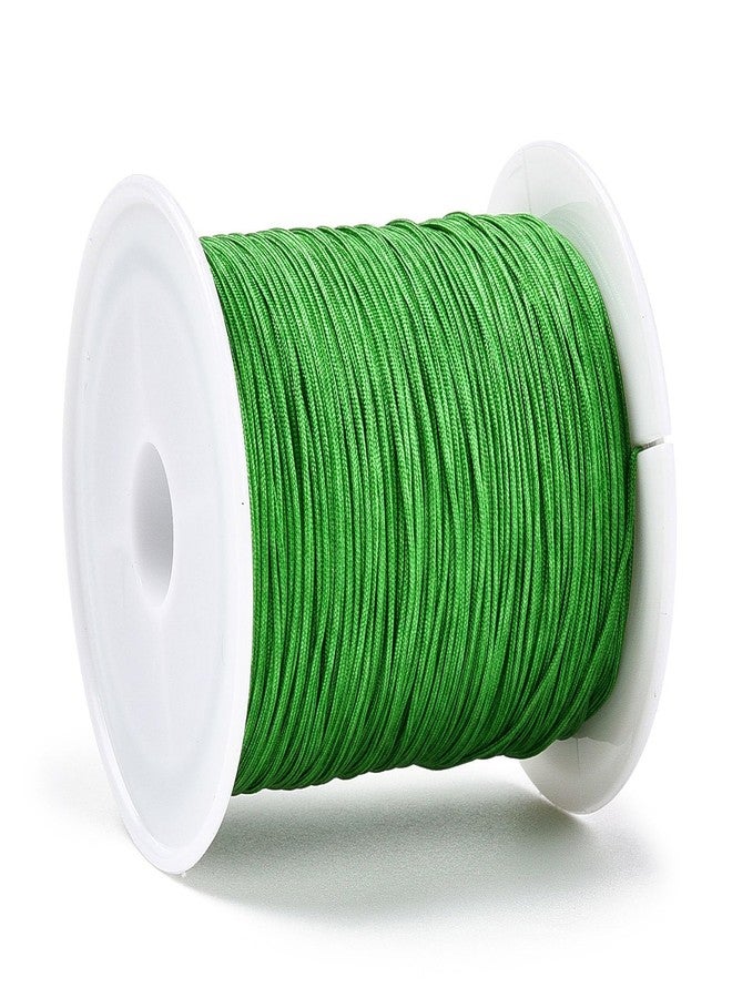 EEE ELECRELIVE Nylon String for Bracelets, 0.6mm Nylon Cord Nylon Beading Thread 43 Yards Friendship Bracelet String Chinese Knotting Cord for Kumihimo Necklaces Tassels Jewelry Crafts (Lime Green) - Image 2