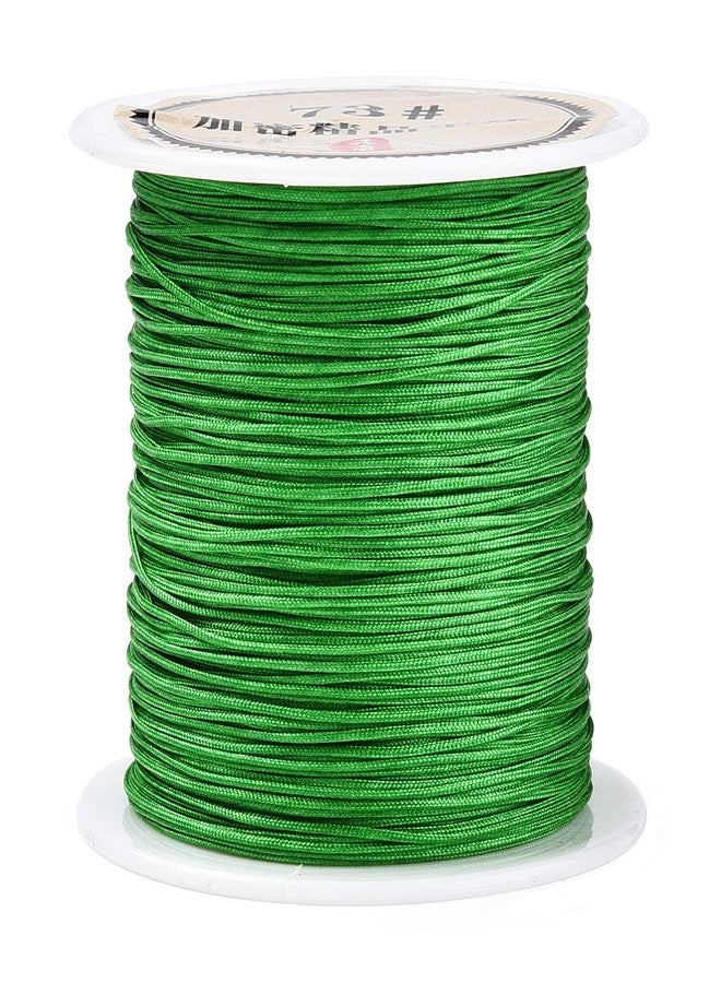 EEE ELECRELIVE Nylon String for Bracelets, 0.6mm Nylon Cord Nylon Beading Thread 43 Yards Friendship Bracelet String Chinese Knotting Cord for Kumihimo Necklaces Tassels Jewelry Crafts (Lime Green) - Image 1