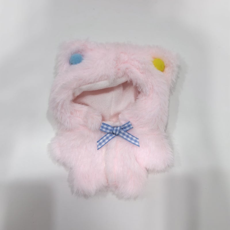 10CM non-attribute cotton doll clothing 10CM starfish body clothing shark clothing plush toy replacement to figure to sample 10cm pink jumpsuit 