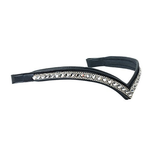 Ovation English Riding Supply Ovation Veronica V Browband, Black - Image 5