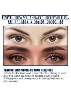 EELHOE Double Eyelid Styling-Invisible Waterproof Double Eyelid Patch For Uneven Single Eyelids Droopy Eyelids No Trace Natural Invisible No Glue  - Image 5