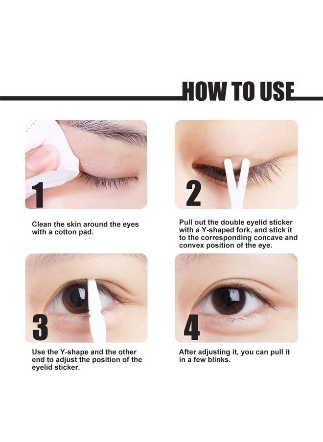 EELHOE - Double Eyelid Styling-Invisible Waterproof Double Eyelid Patch For Uneven Single Eyelids Droopy Eyelids No Trace Natural Invisible No Glue - Image 1