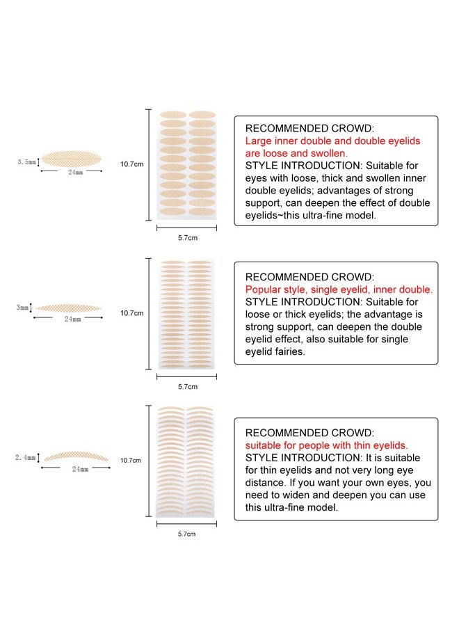 EELHOE - Double Eyelid Styling-Invisible Waterproof Double Eyelid Patch For Uneven Single Eyelids Droopy Eyelids No Trace Natural Invisible No Glue - Image 1