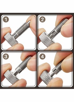 Y&D 2 Packs Hand Retractable Spring Plunger with Knurled Handle Stainless Steel Lock out M6 Type Quick Release Pins for Rolling Toolbox 1/4''-20 Thread Size 0.500'' Length Without Patch Silver  - Image 3