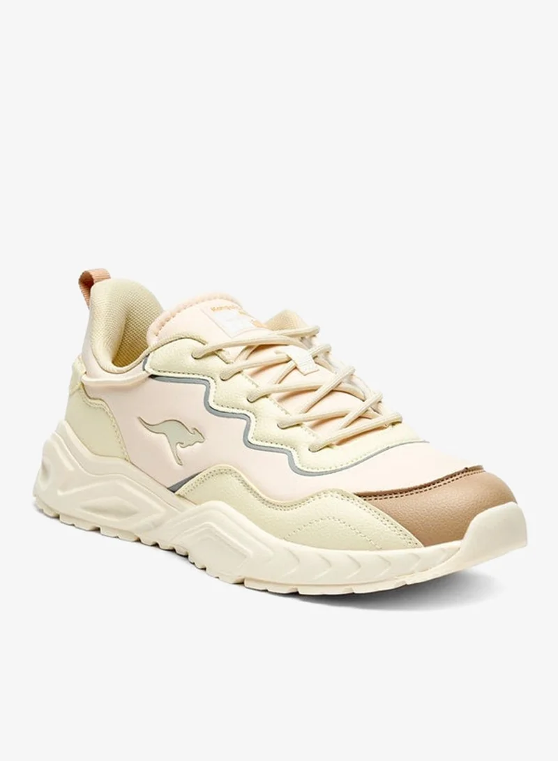 kangaROOS Women's Colourblock Sports Shoes with Lace-Up Closure