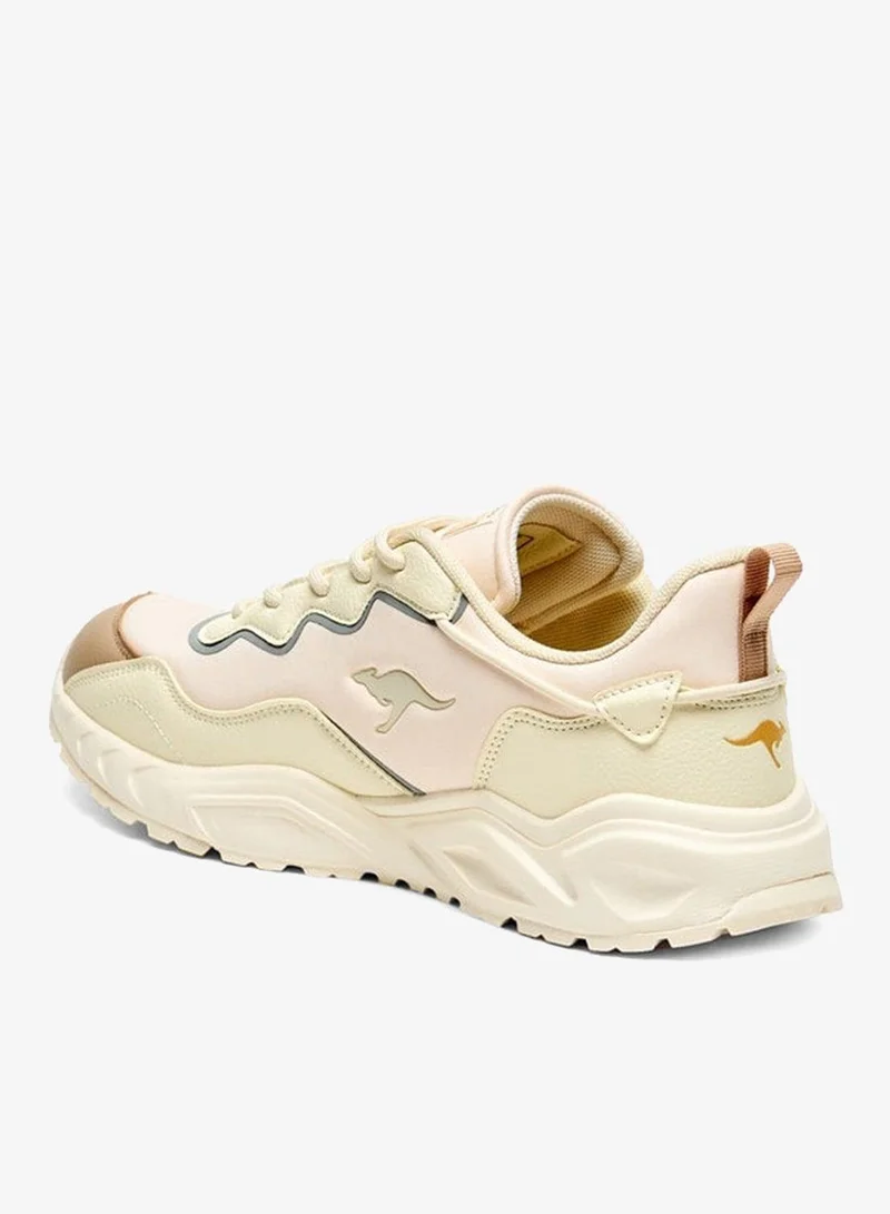 kangaROOS Women's Colourblock Sports Shoes with Lace-Up Closure