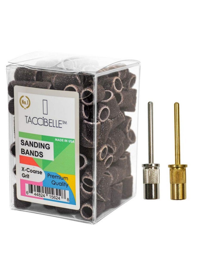 Tachibelle TachiBelle PREMIUM Quality Made in USA Professional Nail Sanding Bands X-Coarse Grit File + Free 2 Mandrel  - Image 1