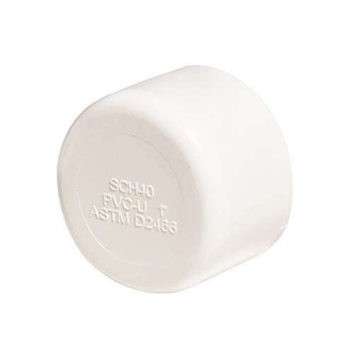 FangKingNo 10pcs 1/2" PVC Pipe End Cap Plug Adapter Pipe Fittings Slip (Socket) SCH40 Easy to Install, and High Tensile for Home or Industrial Use -10 Pack White (0.5 Inch) - Image 5