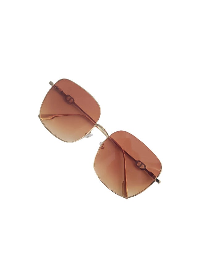 Generic - New Sunglasses Women Rimless Square Sun Glasses Luxury Ladies Fashion Personality Shades Gradient Eyewear UV400 Gafas De Sol-Lenses Color:Tea - Image 1