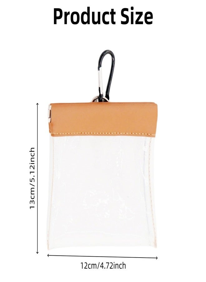 Nanchroadly 1 PCS Golf Tee Pouch Bag with Clip Transparent Golf Tees and Balls Storage for Men and Women - Image 2