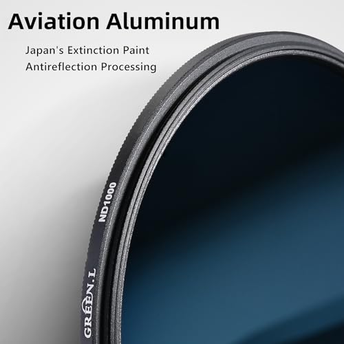 GREEN.L 82mm ND1000 Filter, Slim 10-Stop Fixed Neutral Density 82mm ND Filter for Long Exposure Photography - Image 3