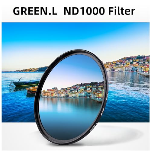 GREEN.L 82mm ND1000 Filter, Slim 10-Stop Fixed Neutral Density 82mm ND Filter for Long Exposure Photography - Image 2