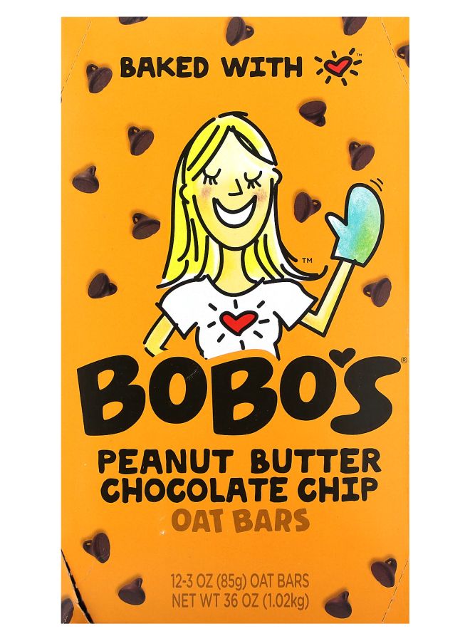 Peanut Butter Chocolate Chip 12 Bars 3 oz (85 g) Each