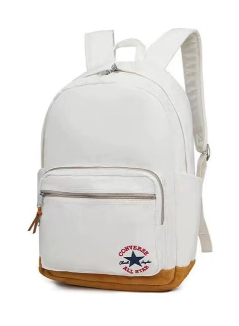Converse White Backpack with Brown Bottom - Image 2