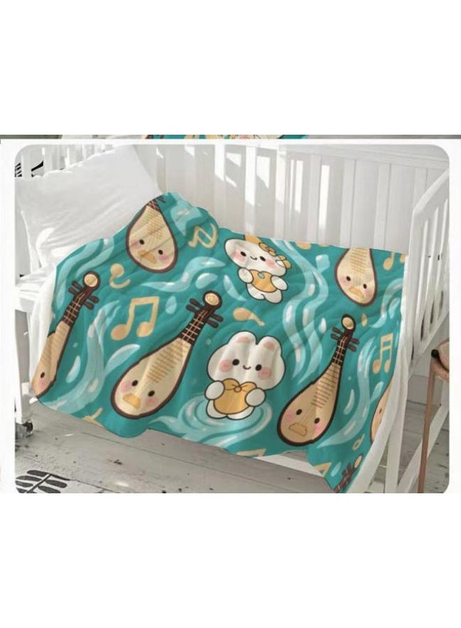 general Children's or student cartoon flannel thin blanket (warm and comfortable, suitable for sleep, games) 100cm*150cm - Image 3