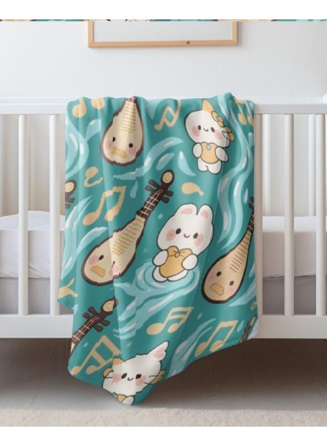 general Children's or student cartoon flannel thin blanket (warm and comfortable, suitable for sleep, games) 100cm*150cm - Image 4
