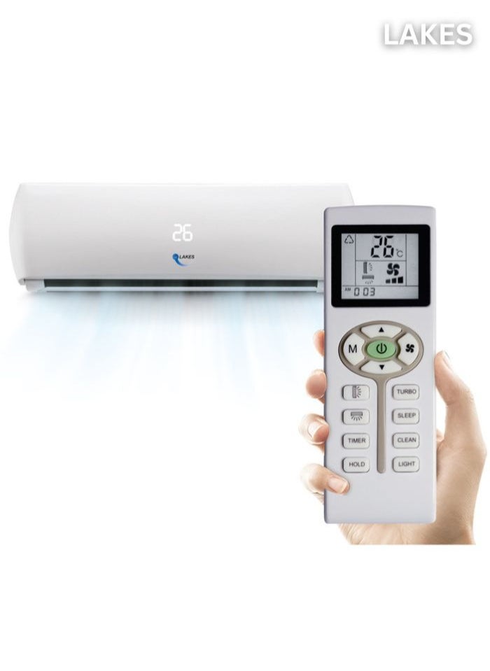 Lakes 2 Ton Split AC with Rotary Compressor, High Density Filter, R410A Refrigerant, and Advanced Cooling - LACS24R4 ID/OD