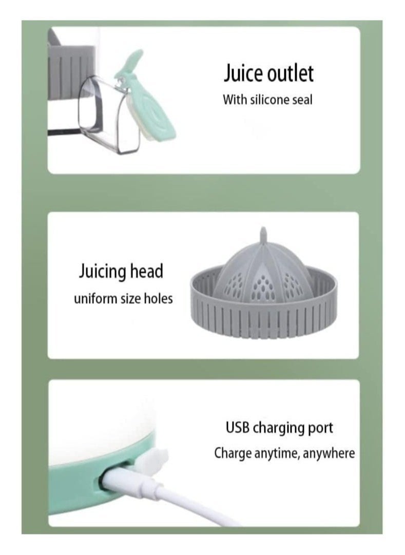 Raxoom Multifunctional Electric Juicer, Portable Home Juicer, Juice Residue Separation Juicer Juicer, with Silicone Seal Ring, Even Size Holes - Image 5