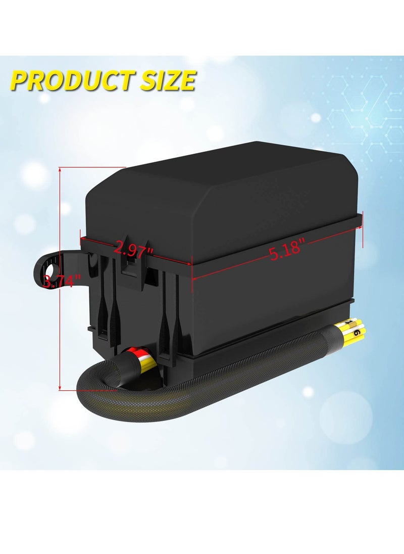 12V Fuse and Relay Box 6 Slots Universal Waterproof Relay Box with Pre Wired Automotive Universal Fuse Block ATC or ATO Blade Fuses and 40A Relay for Automotive Car Truck Marine Boat