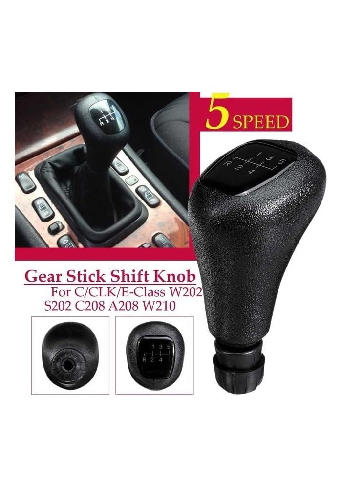 QASULER 5 Speed Manual Gear Shift Knob for Mercedes-Benz - Image 4