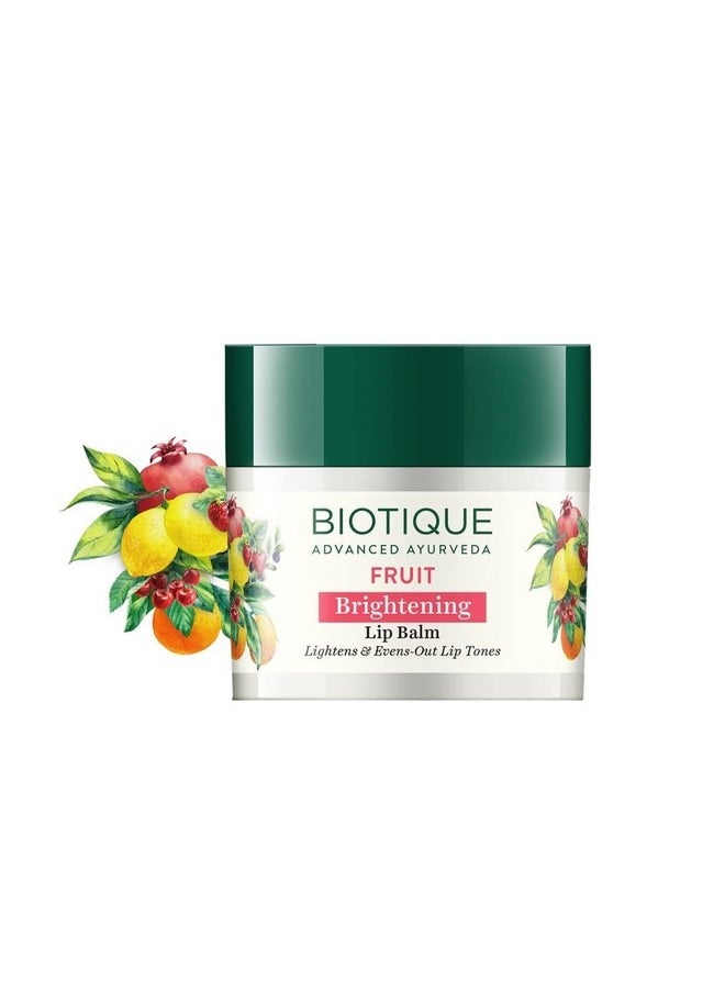 Biotique Bio Fruit Whitening Brightening Lip Balm 12G  - Image 1