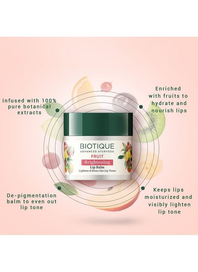 Biotique Bio Fruit Whitening Brightening Lip Balm 12G  - Image 3