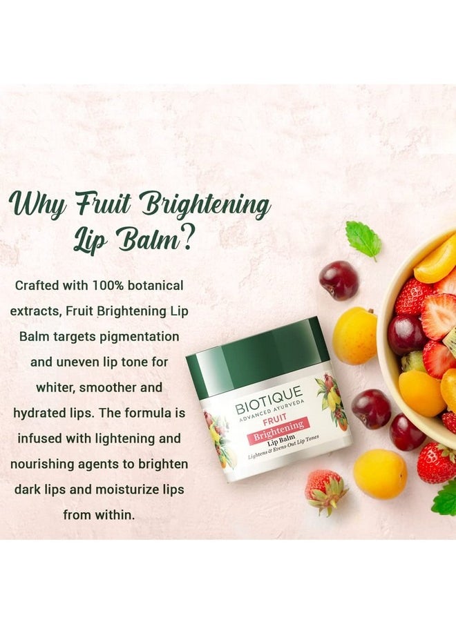 Biotique Bio Fruit Whitening Brightening Lip Balm 12G  - Image 4