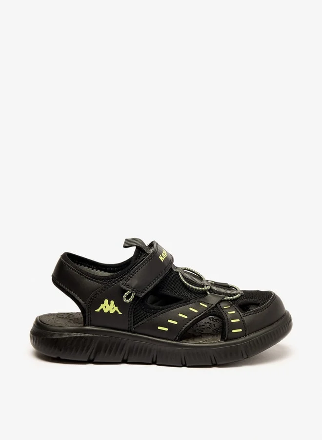 Kappa Boys' Strappy Sandals with Hook and Loop Closure