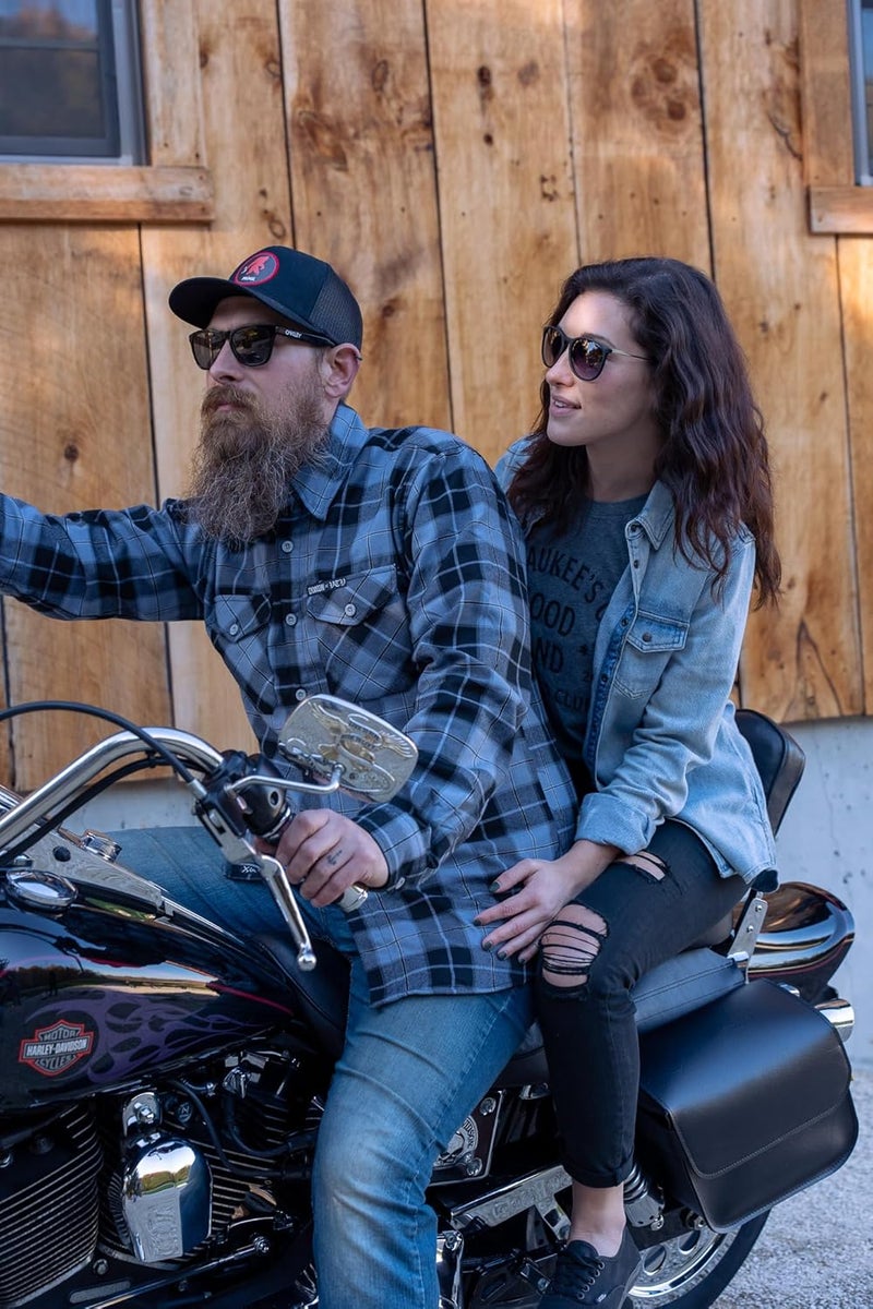 Dowco Willie & Max Raptor Series Synthetic Leather Compact Slant Motorcycle Saddlebag Set - Black, 20 Liter Capacity - Image 4