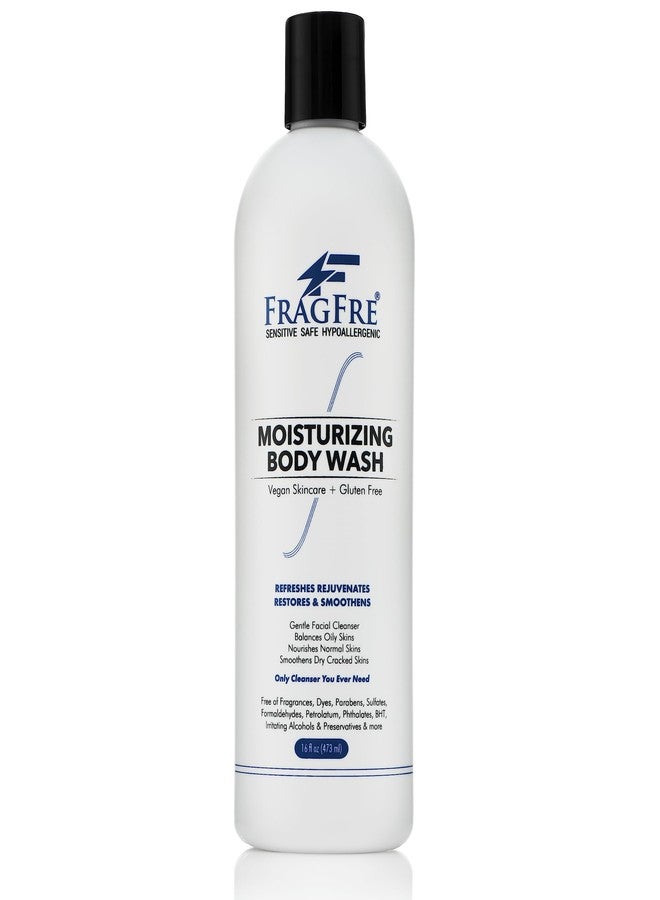FRAGFRE Moisturizing Body Wash 16 oz: Gentle Body and Facial Cleanser - Sulfate-Free and Fragrance-Free - Suitable for Normal, Oily, Dry, and Sensitive Skin Types - Vegan, Gluten-Free, and Cruelty-Free - Unscented and Hypoallergenic (1 Pack 16 oz) - Image 1