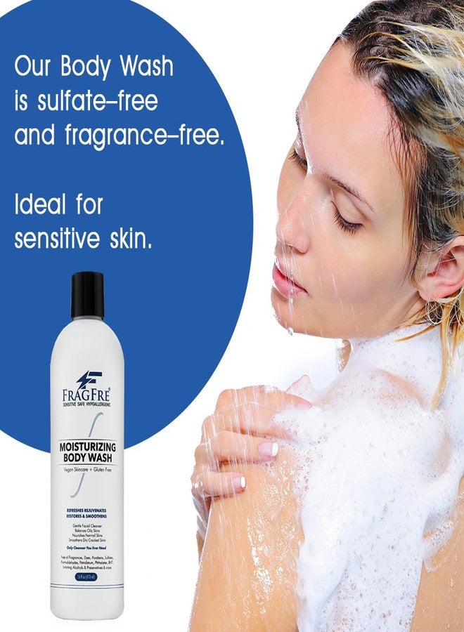 FRAGFRE Moisturizing Body Wash 16 oz: Gentle Body and Facial Cleanser - Sulfate-Free and Fragrance-Free - Suitable for Normal, Oily, Dry, and Sensitive Skin Types - Vegan, Gluten-Free, and Cruelty-Free - Unscented and Hypoallergenic (1 Pack 16 oz) - Image 3