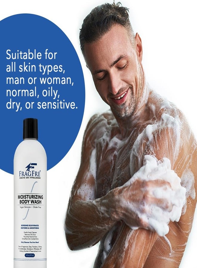 FRAGFRE Moisturizing Body Wash 16 oz: Gentle Body and Facial Cleanser - Sulfate-Free and Fragrance-Free - Suitable for Normal, Oily, Dry, and Sensitive Skin Types - Vegan, Gluten-Free, and Cruelty-Free - Unscented and Hypoallergenic (1 Pack 16 oz) - Image 5