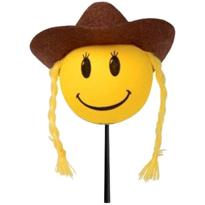 rayihni Cowgirl with Brown Hat Car, Truck, or SUV Antenna Ball/Antenna Topper (Auto Accessory) - Image 2