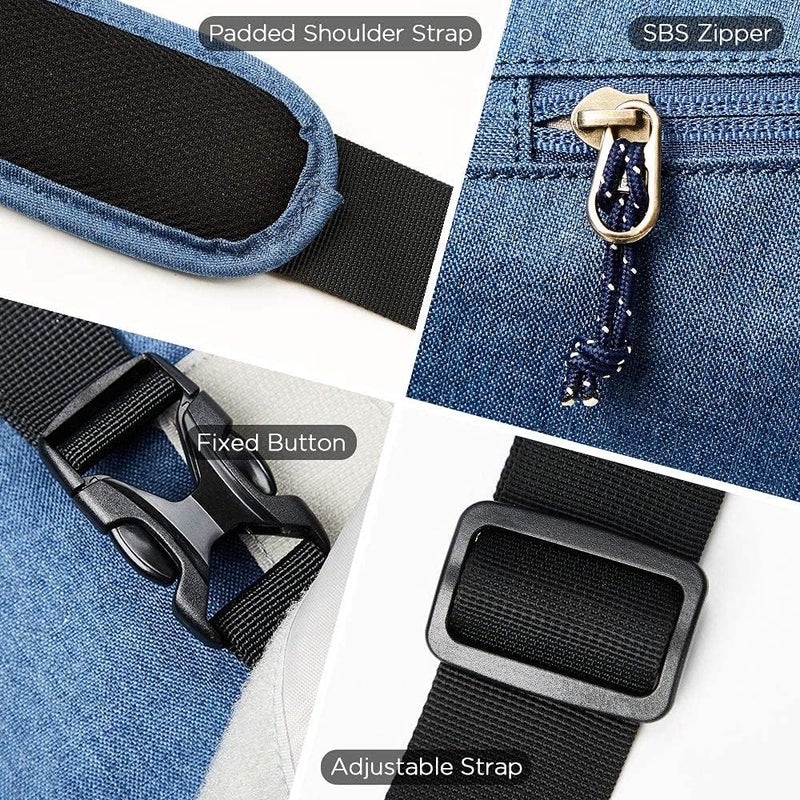 OIWAS Shoulder Bags Men's Large Messenger Bag for 14 15.6 Inch Laptop Men Messenger Bag Women's Work Bag Laptop Bag Briefcase Business Office Uni Travel Everyday - Image 5