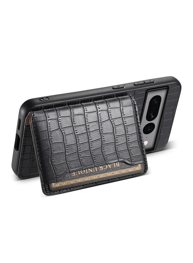 Zaboon Case For Google Pixel 7 Pro 5G Crocodile Texture Card Bag Design Full Coverage Phone Case - Image 4