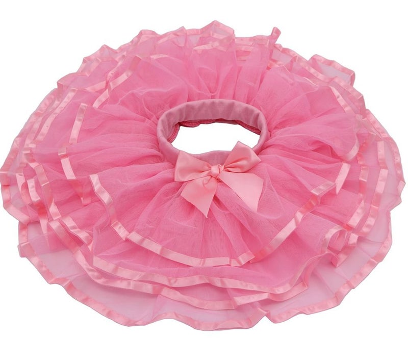 Tortoise & Rabbit Little Girls and Big Girls Tulle Tutu Skirt,Pink,6-7 Years - Image 2