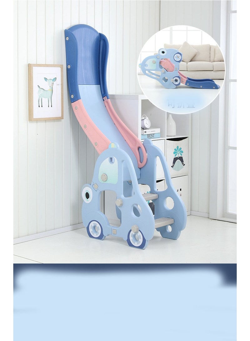 فول جوي زحليقه اطفال 2 في 1 شريحة مع حلقة كرة السلة، زحليقه قابلة للطي للأطفال الصغار الأولاد والبنات المتسلقين، ألعاب داخلية وخارجية - Image 3