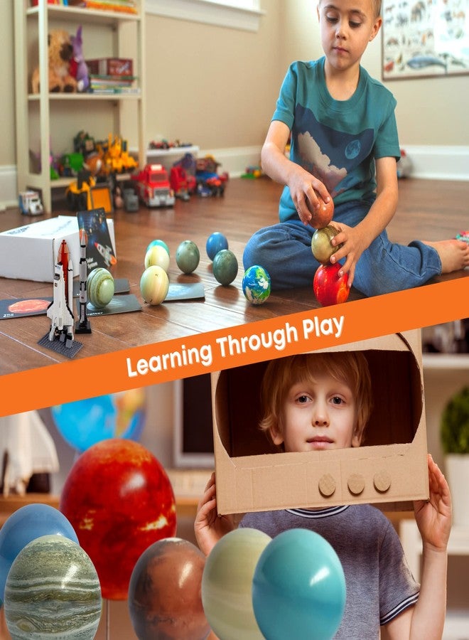 EH.DT Planets for Kids Solar System Toys 3-5, Solar System for Kids, Space Toys for Kid 5-7, Science Toy Model, Space Balls, Astronaut Toy - Image 2